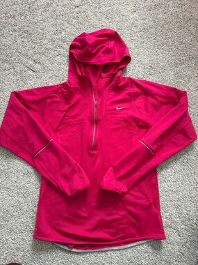 Nike Pink Dri-FIT Hooded Pullover S